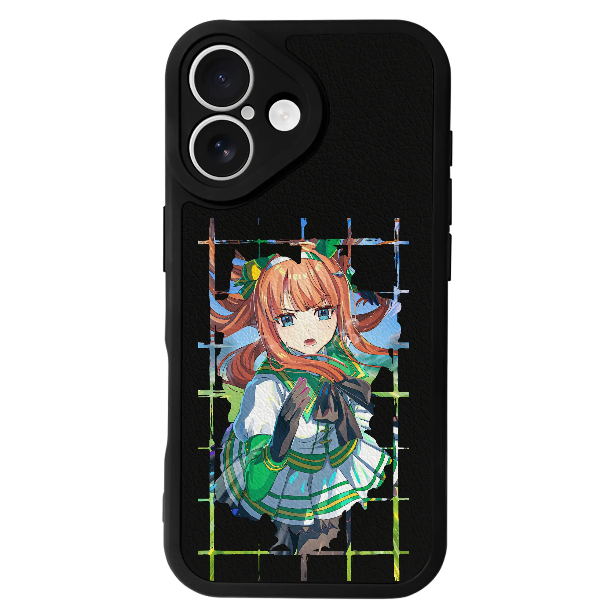 ウマ娘 プリティーダービー グッズ サイレンススズカ - IPhone 16シリーズ対応 ・ シリコンスマホケース ・ レザー調 ・ 高精度フィット ・ 耐衝撃 ・ ワイヤレス充電対応 ・ 精密カット